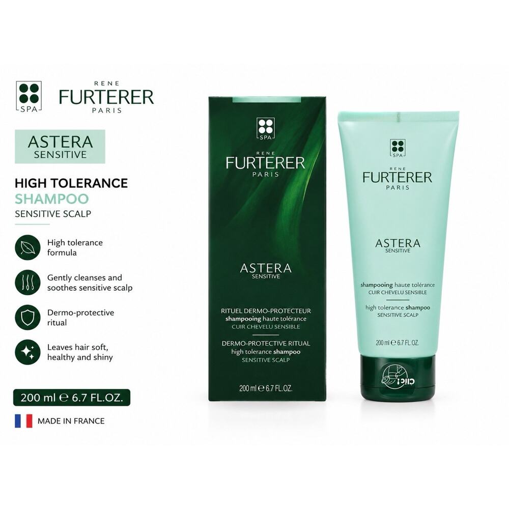 Rene Furterer Astera Sensitive Shampoo Sensitive Scalp 200ml 6.7 Fl Oz